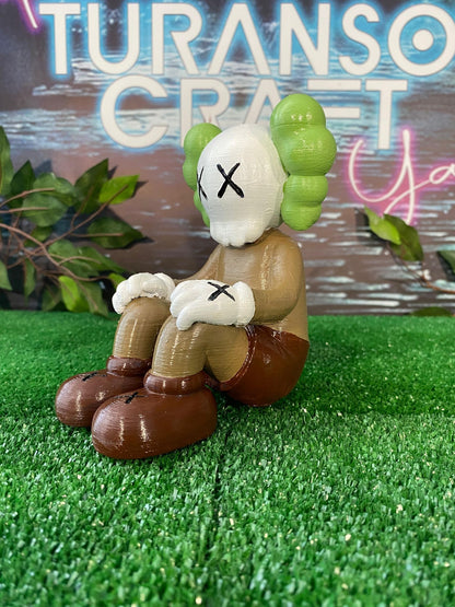 Kaws Shocked Bemalte Figur 20 cm groß