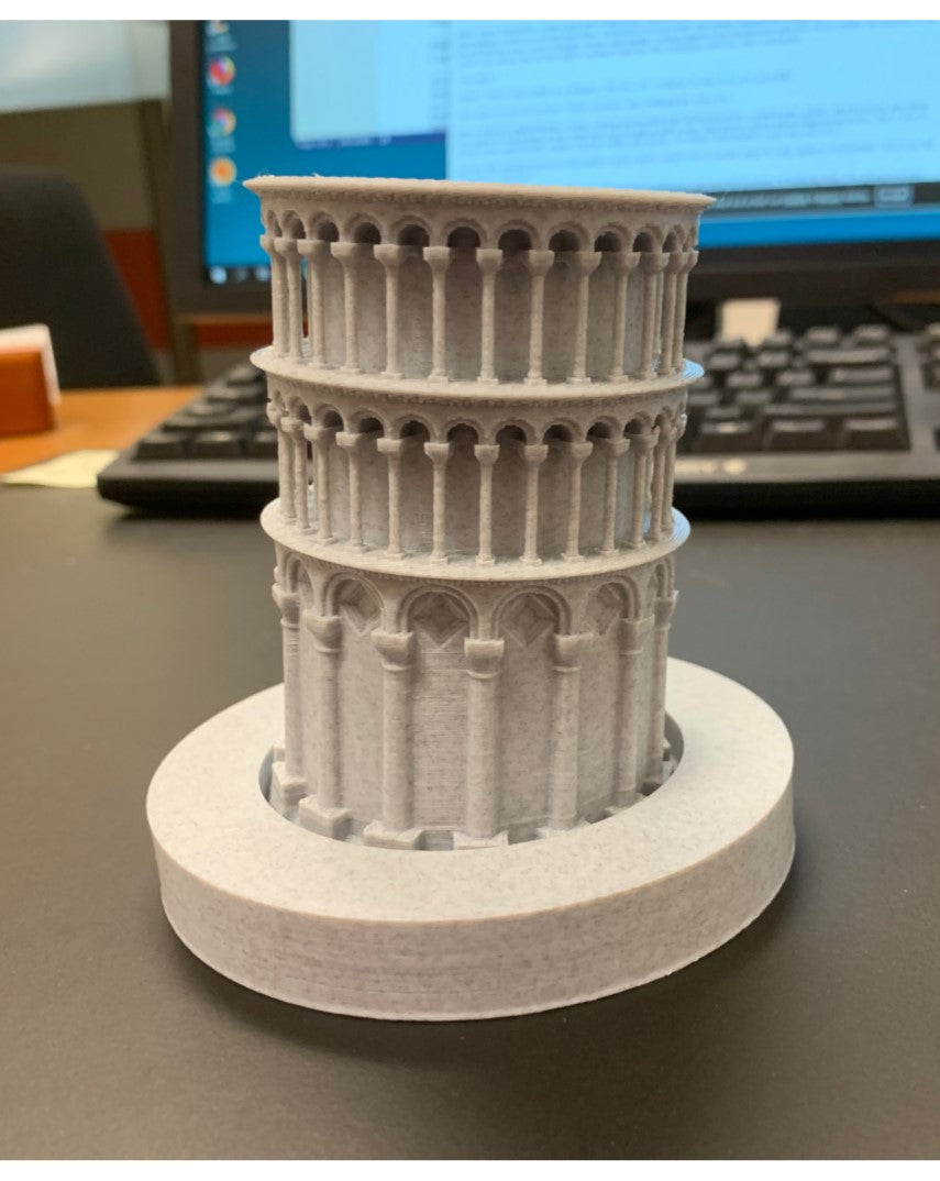 Dekorativer Bleistifthalter Schiefer Turm von Pisa