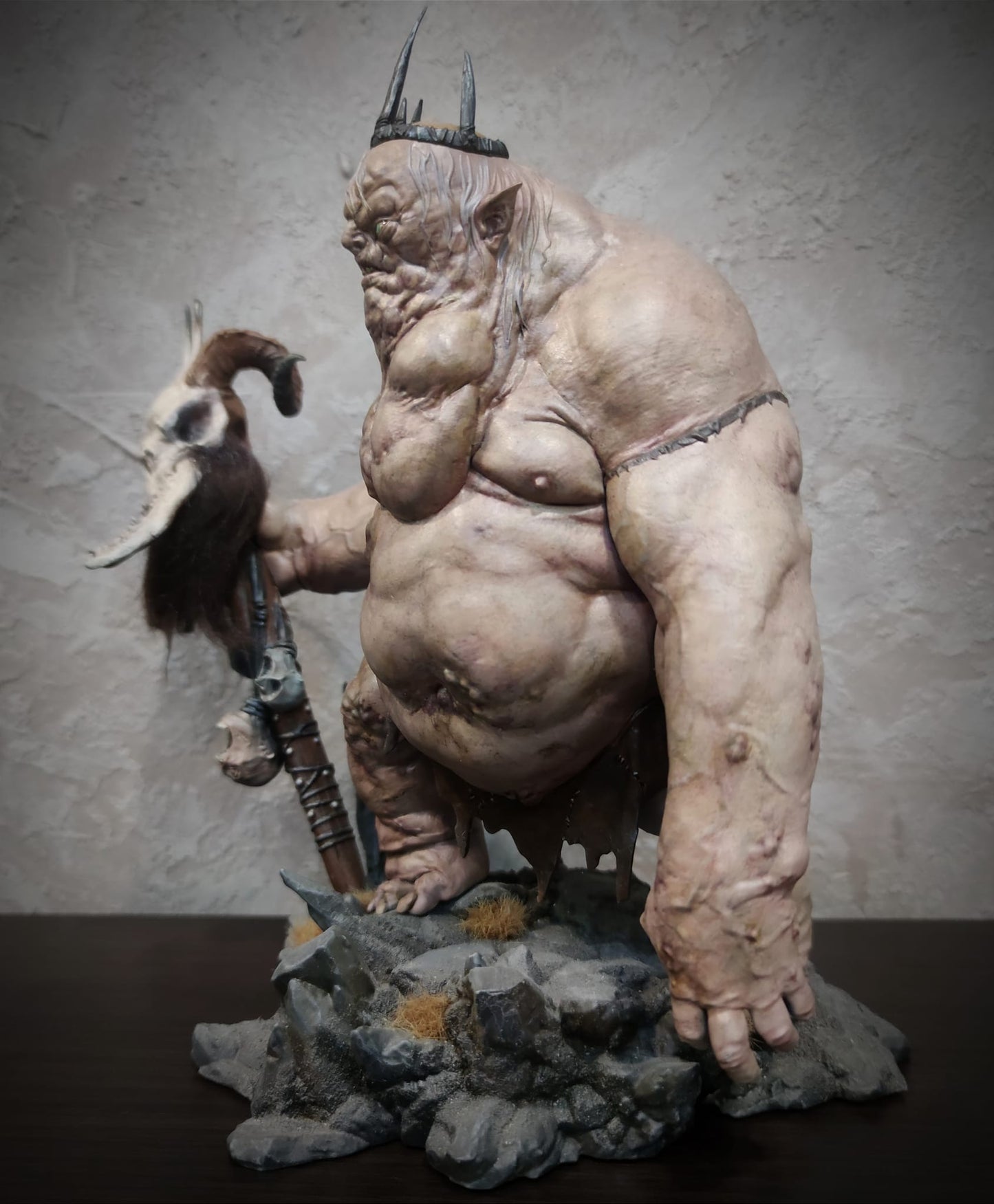 Goblin König Der Hobbit Herr der Ringe Bemalte Figur Groß 25 cm