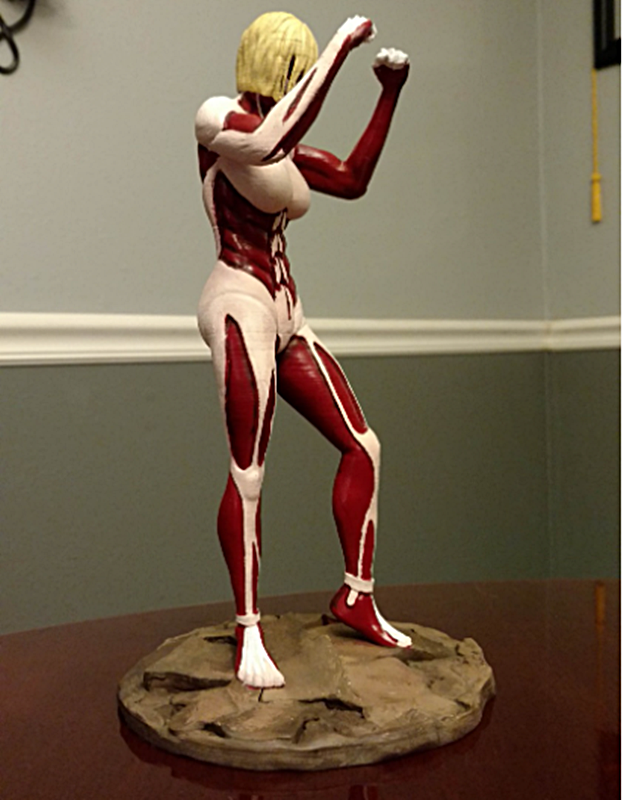 Attack On Titan Weiblicher Titan Bemalte Figur 25 cm
