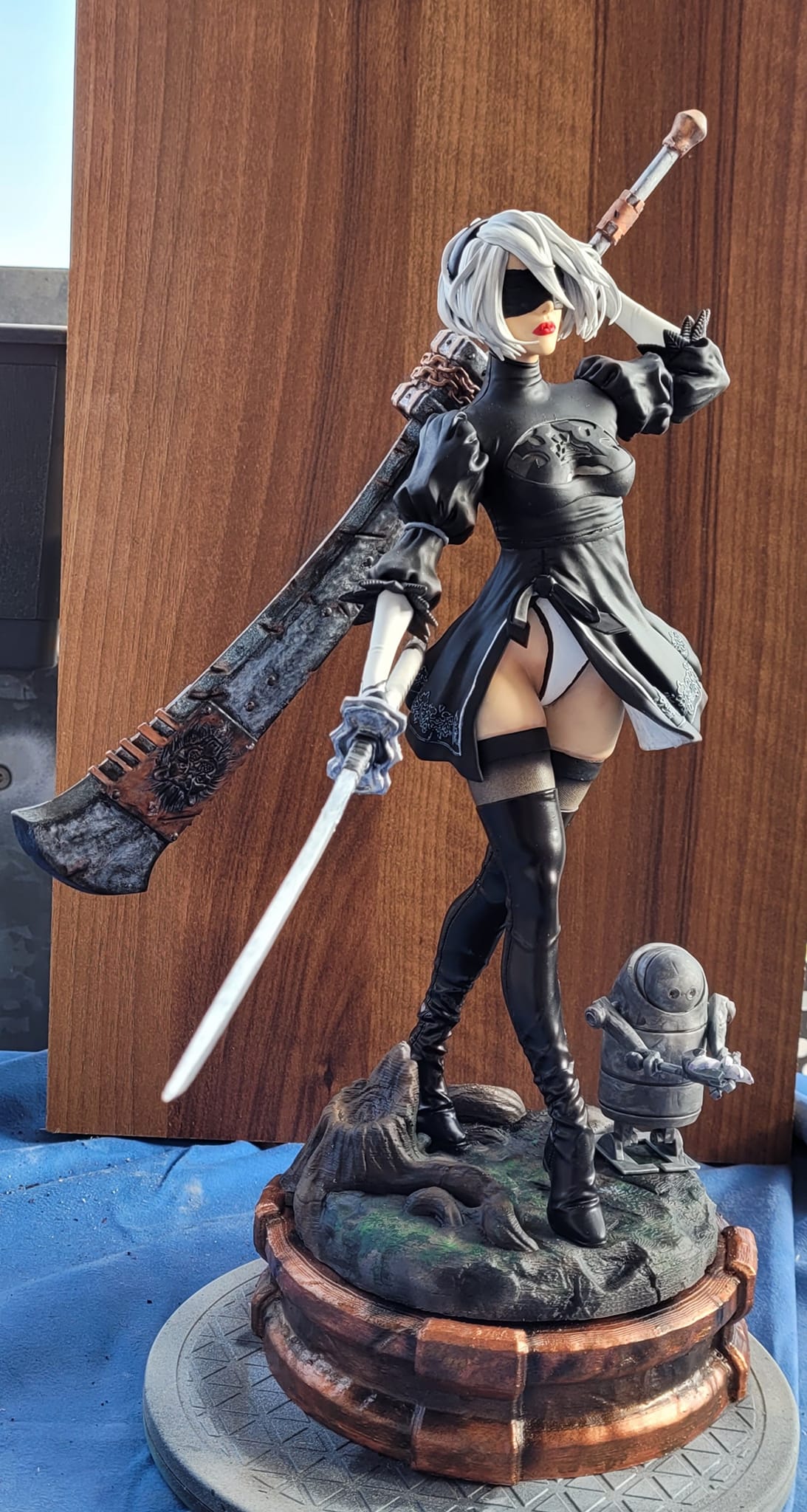 Nier Automata After War Bemalte Figur 25 CM Groß
