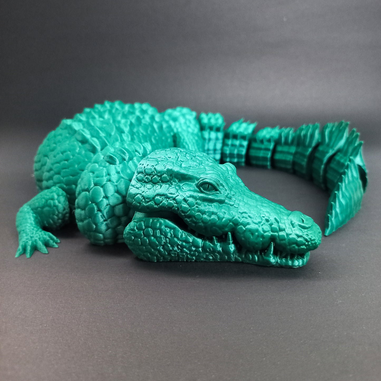 Krokodil in Bewegung