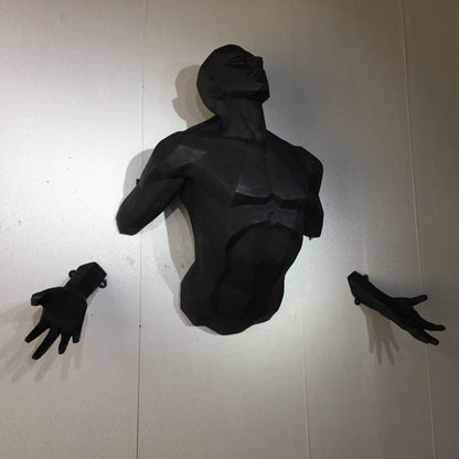 Moderne Adam Wanddekoration Skulptur Engel Mann Wand (Giga Riesenformat)