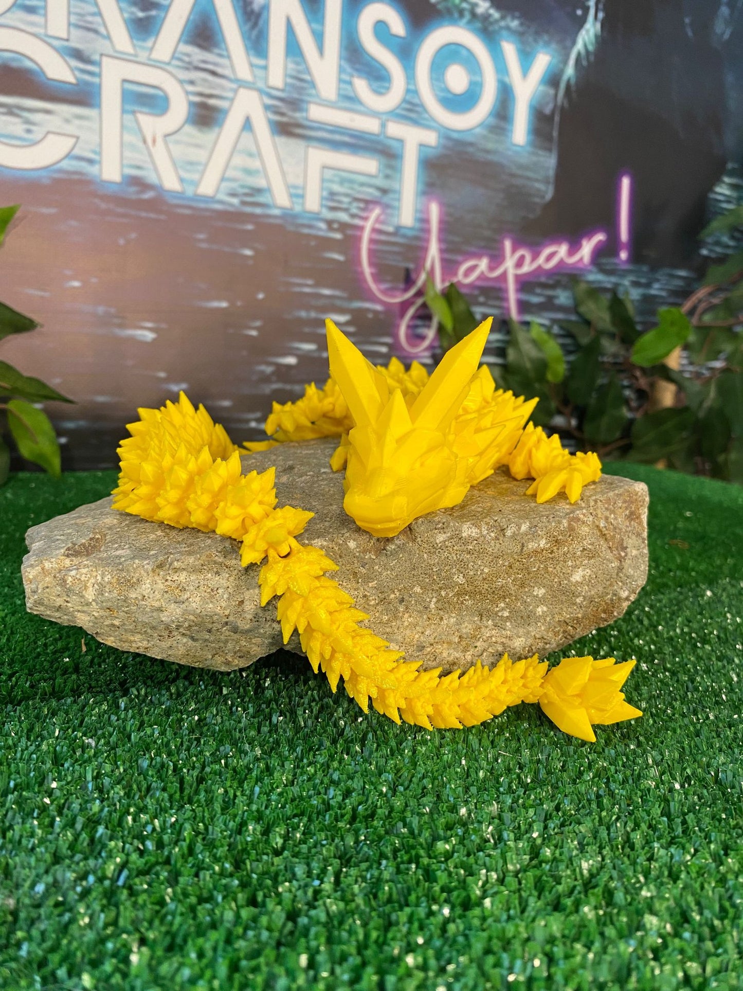 Turaç Cans Beweglicher Kristall-Drache (Große Größe 52 Cm) Alle Farben