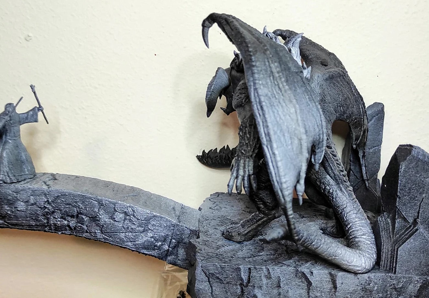 Balrog und Gandalf Kämpfen Figur 20 cm Herr der Ringe HdR (Große Größe)
