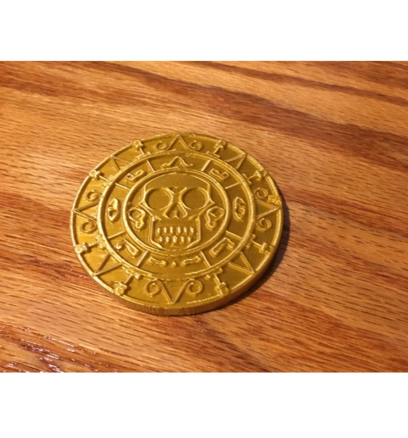 Aztec Goldene Piraten der Karibik doppelseitig 2 Stück