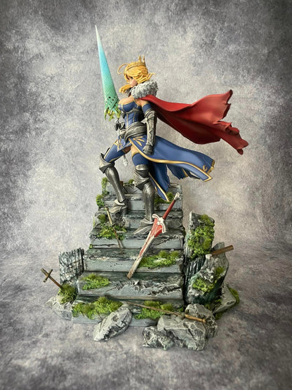 Artoria Pendragon Saber Fate Stay Night Bemalte Figur 30 CM (Riesengröße)