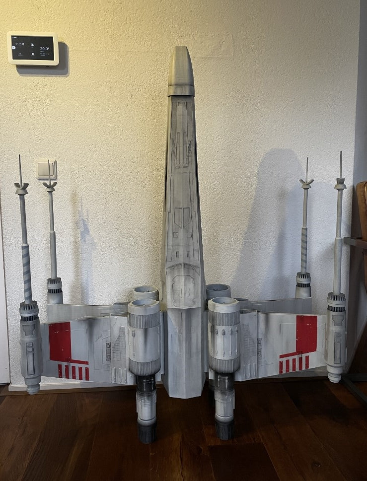 Star Wars X-Wing Raumschiff Deko Futuristischer Kronleuchter (Inklusive Leuchtmittel, 120 cm Höhe)