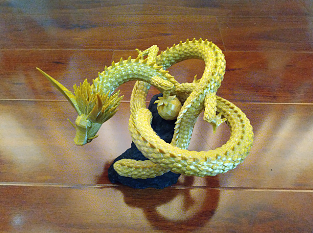 Torus Düğümü Ejderha Boyalı Figür 12 Cm