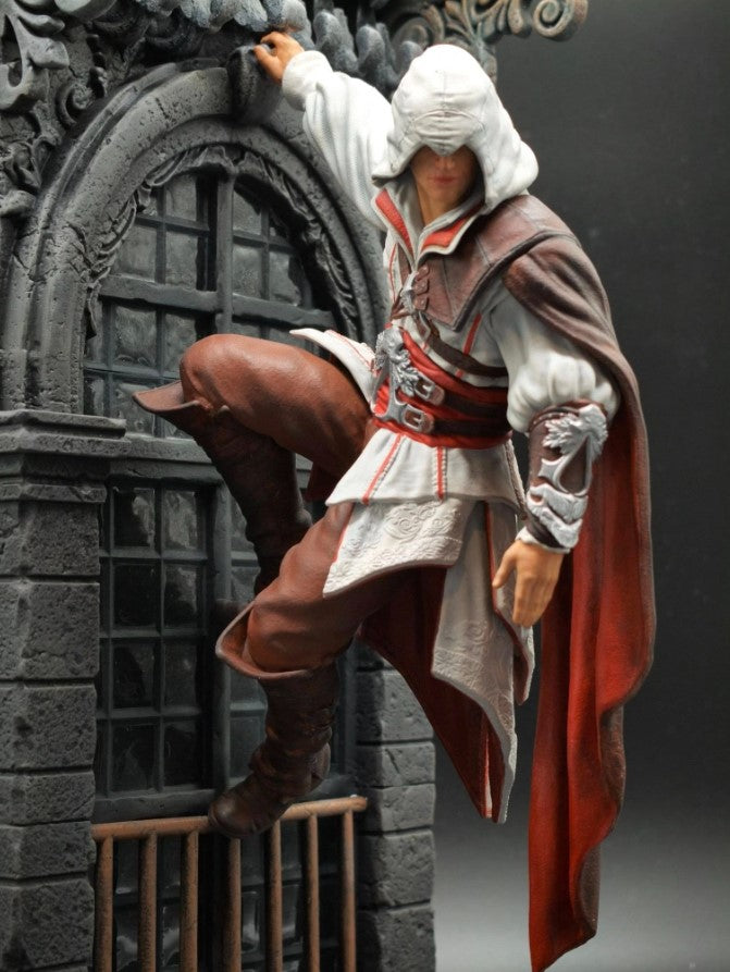 Assassins Creed Ezio Auditore Hinterhalt Bemalte Figur 30 CM Große Größe