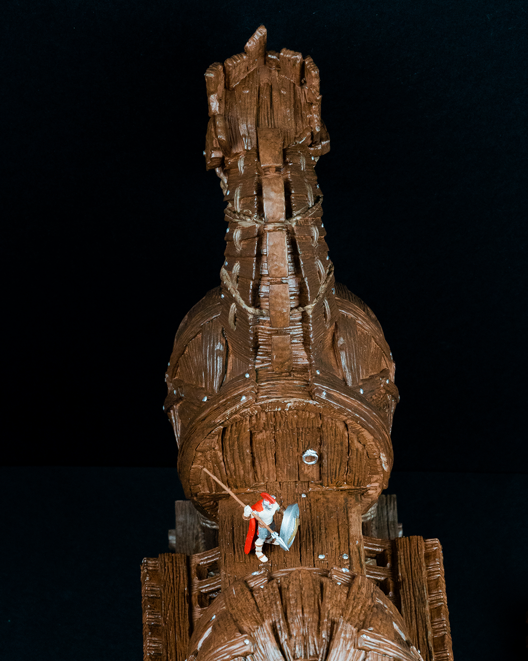 Militärisches Trojanisches Pferd Deko Figur 25 Cm Groß