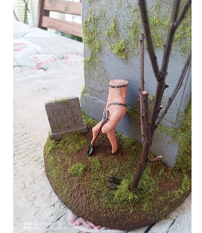 Wednesday Addams Süßes Mädchen Bemalte Figur 25 cm (Groß)