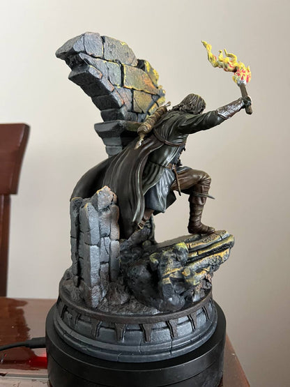 Aragorn auf dem Pfad der Toten Der Herr der Ringe Lotr 20 cm bemalte Figur (Groß)